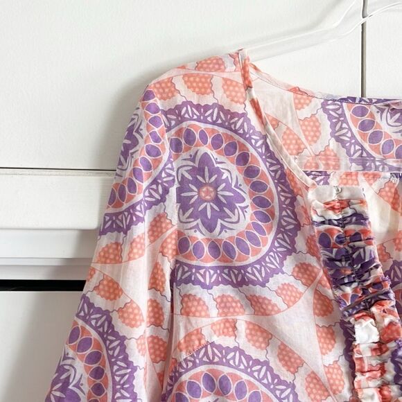 Calypso St Barth Printed Cotton Top - Picture 4 of 9